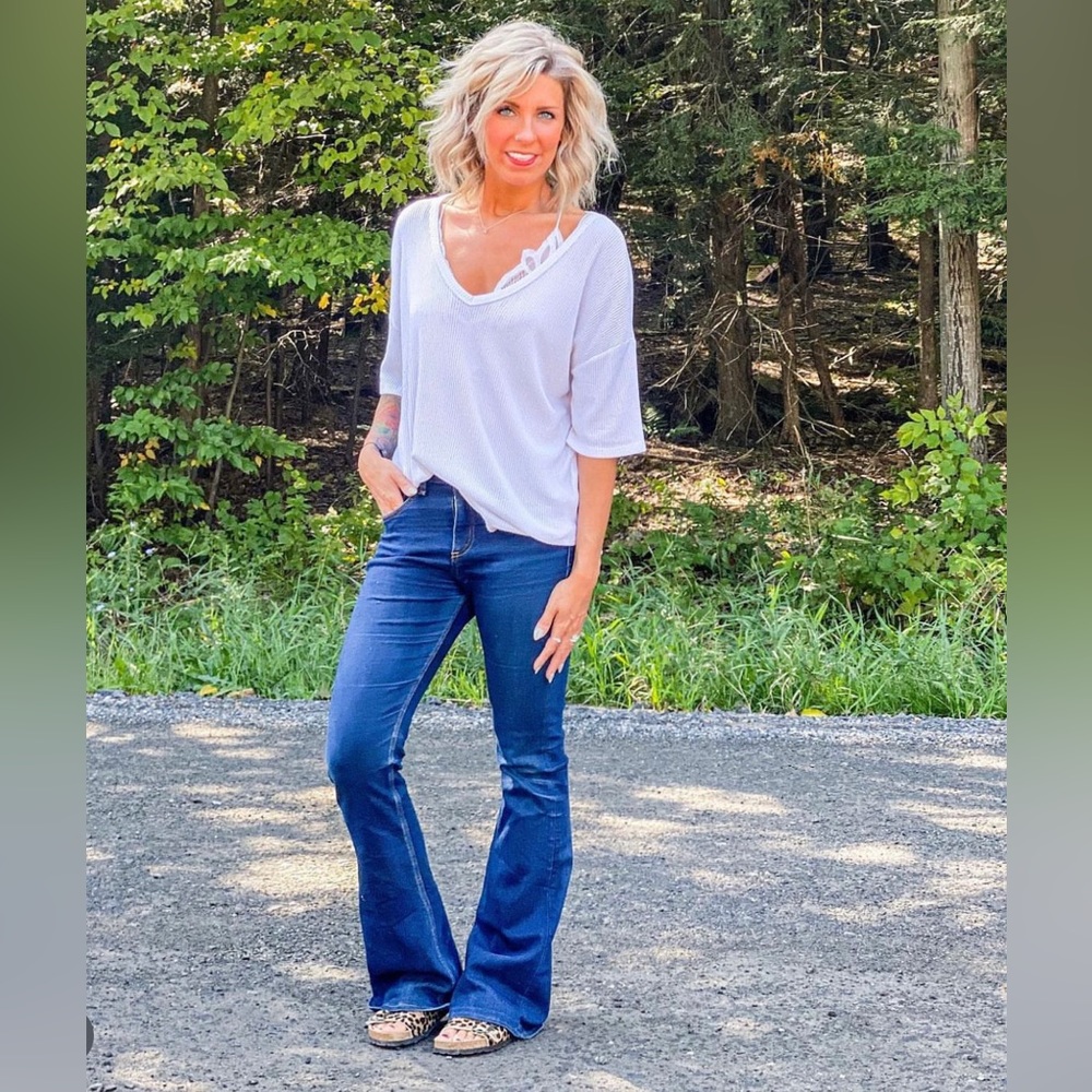 Rag & Bone Dark Wash Casey Flares